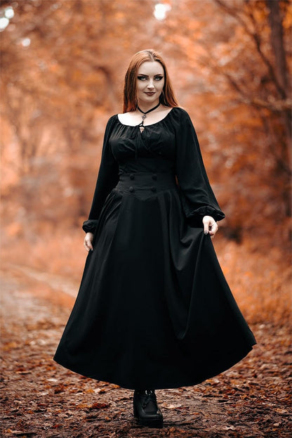 Scarlet Darkness Long Skirts for Women Maxi High Waisted A Line Skirt