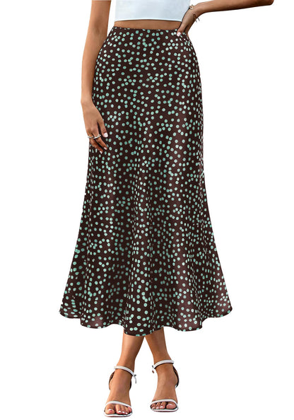BTFBM Satin Skirts for Women Trendy 2026 Summer Fall