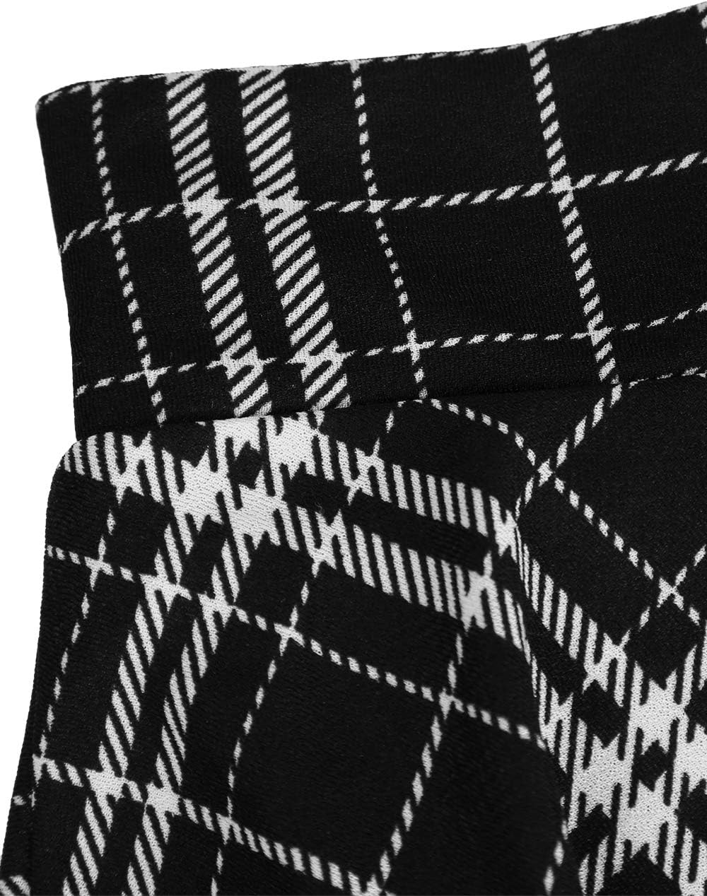 DJT Fashion Shorts for Women Basic Versatile Skorts Casual Stretchy Flared Skater Golf Tennis Mini Skirts with Shorts