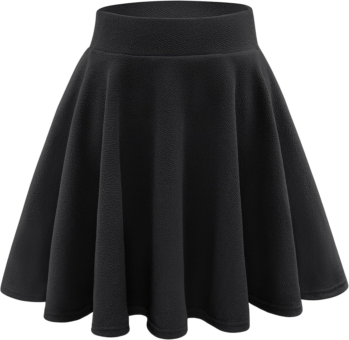 Stelle Women's Casual Skater Skirt Flared Pleated Mini Skort with Shorts