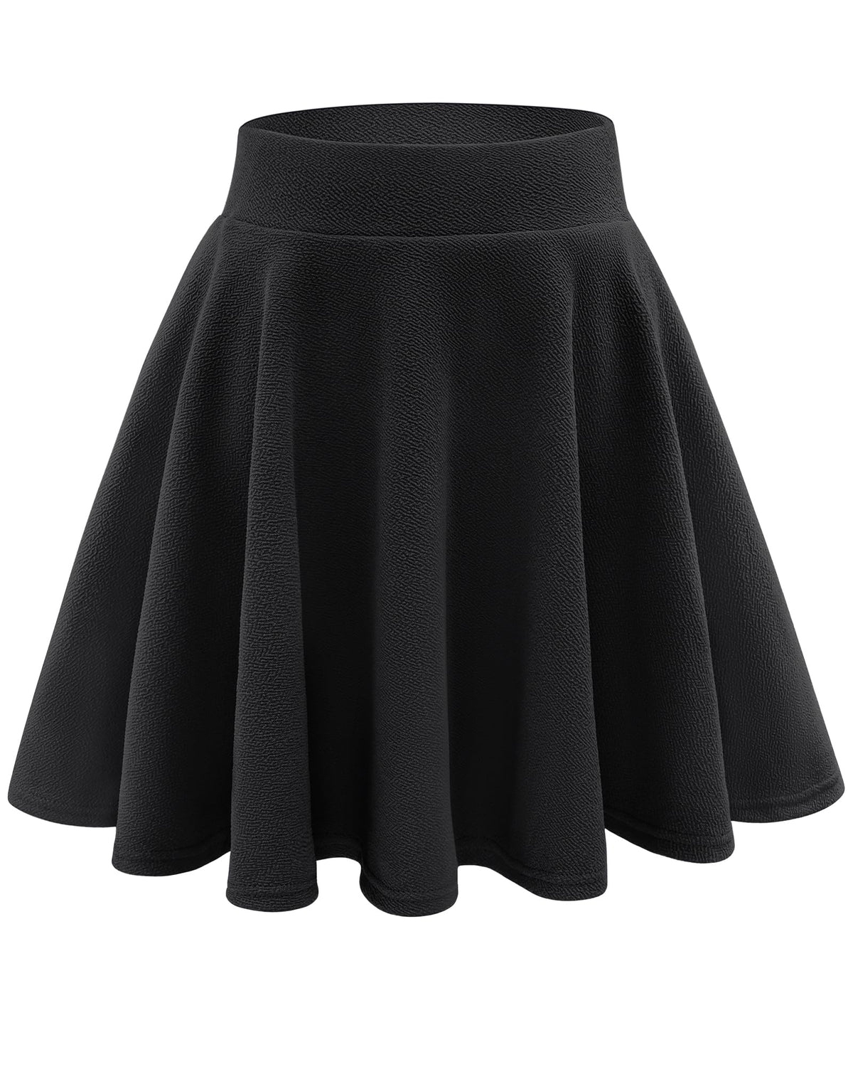 Stelle Women's Casual Skater Skirt Flared Pleated Mini Skort with Shorts