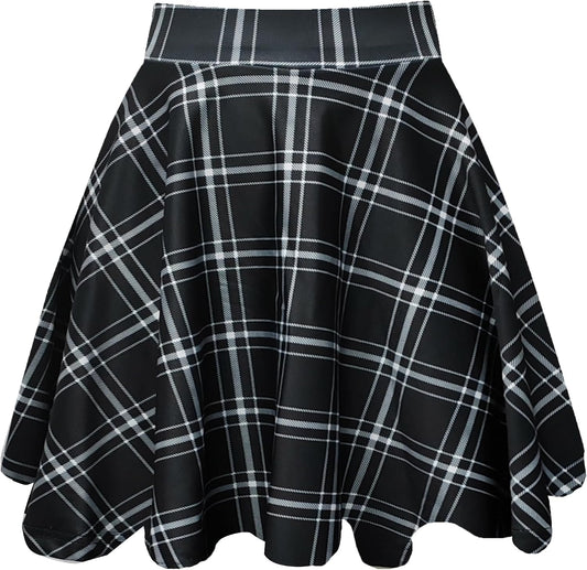 THHGPO Women's Casual Basic Skirts A-Line Skirt with Shorts