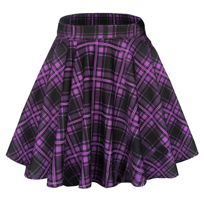 Urban CoCo Women's Basic Versatile Stretchy Flared Casual Mini Skater Skirt