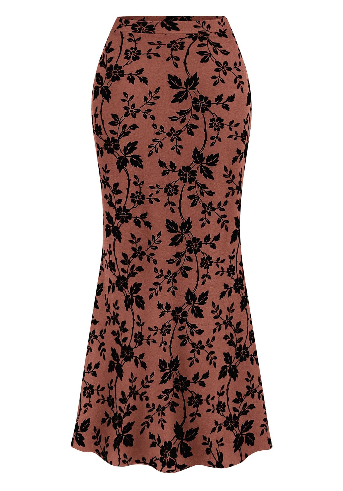 BTFBM Womens Floral Mesh Maxi Skirts
