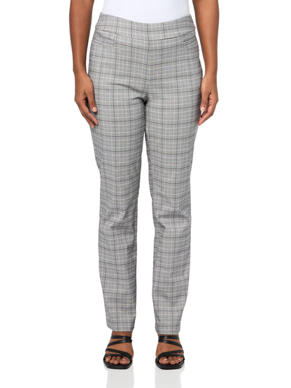 Briggs New York Women’s Pull On Dress Pants 4 Pockets Straight Leg Stretchy Office Casual Work Slacks