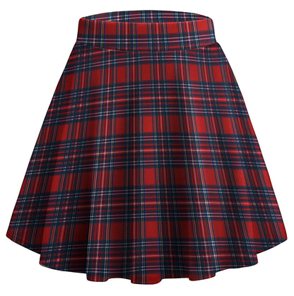 Zeagoo Women's Skirt Basic Mini Skater Skirt 2026 Summer Skirts Stretchable High Waist A-Line Party Club Skirts