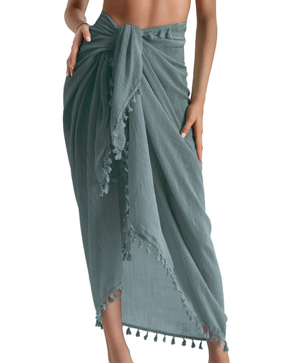 Eicolorte Sarong Cover Up Womens Beach Cover Up Bikini Bathing Suit Swimsuit Swimwear Coverup Sarong Pareo Wraps for Women