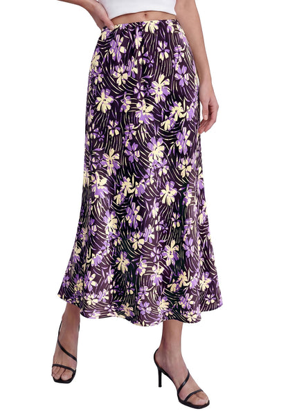 BTFBM Satin Skirts for Women Trendy 2026 Summer Fall
