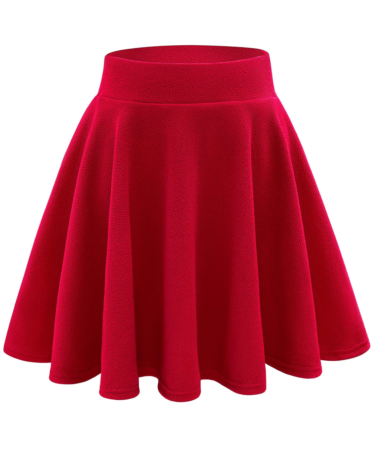 Stelle Women's Casual Skater Skirt Flared Pleated Mini Skort with Shorts