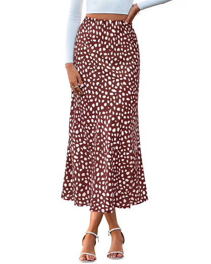 BTFBM Satin Skirts for Women Trendy 2026 Summer Fall