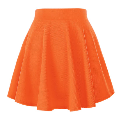 Urban CoCo Women's Basic Versatile Stretchy Flared Casual Mini Skater Skirt