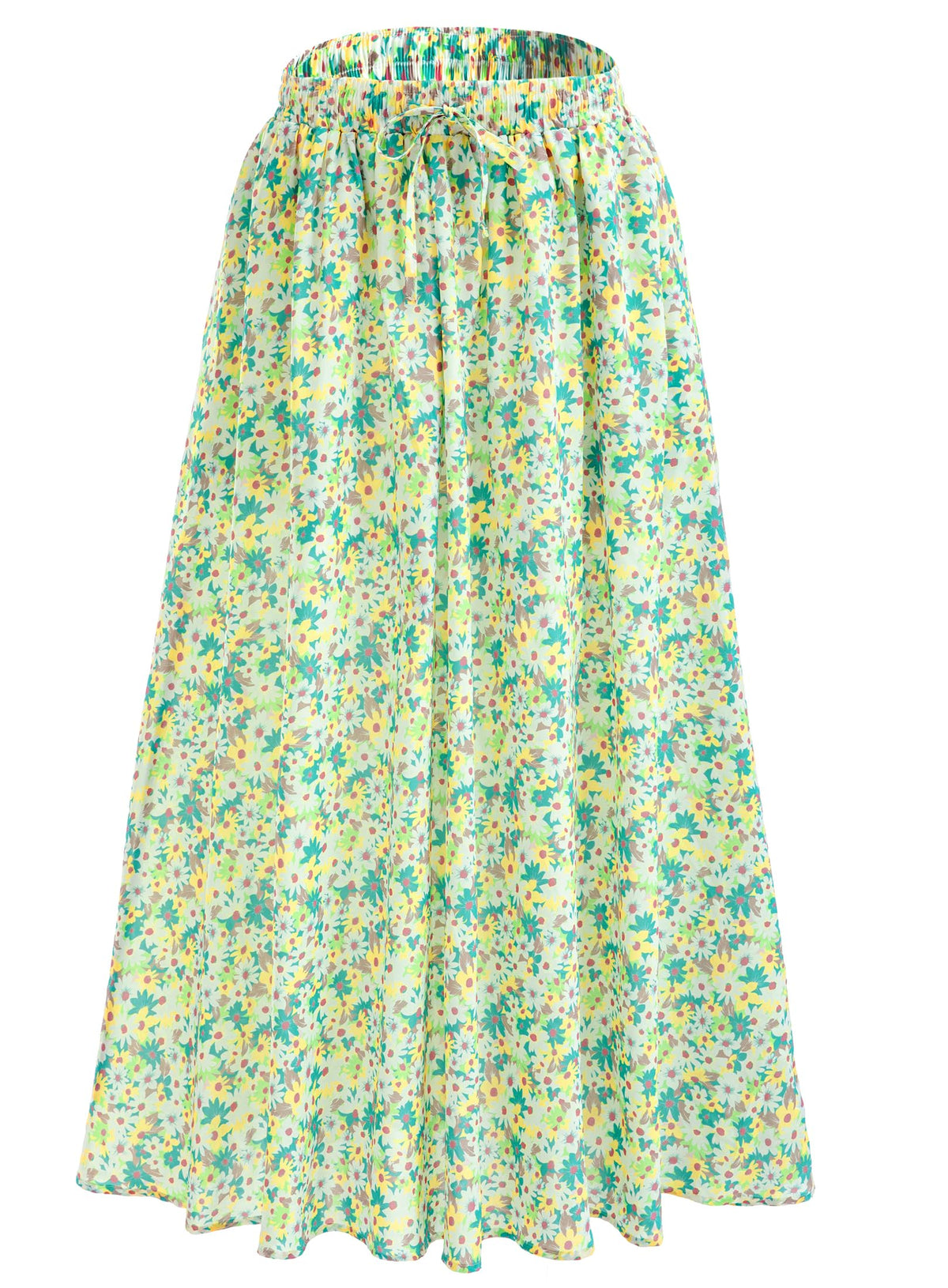 Maxi Skirt for Women Floral Boho A-line Long Summer Skirts