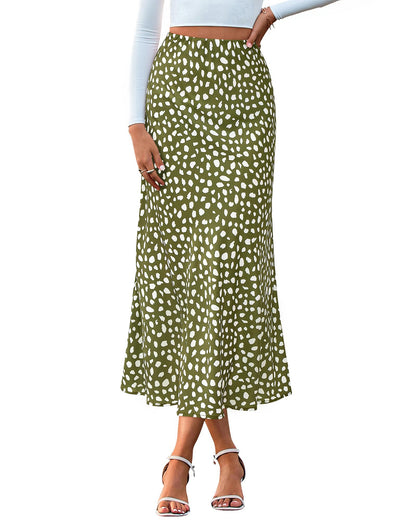BTFBM Satin Skirts for Women Trendy 2026 Summer Fall