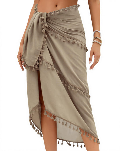 Eicolorte Sarong Cover Up Womens Beach Cover Up Bikini Bathing Suit Swimsuit Swimwear Coverup Sarong Pareo Wraps for Women
