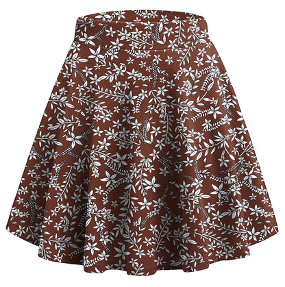 Zeagoo Women's Skirt Basic Mini Skater Skirt 2026 Summer Skirts Stretchable High Waist A-Line Party Club Skirts
