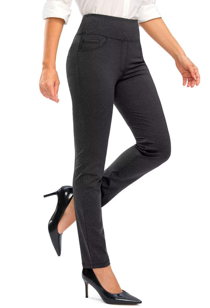 Rammus Womens Stretch Dress Pants for Work with 5 Pockets
