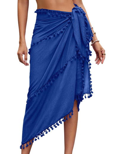 Eicolorte Sarong Cover Up Womens Beach Cover Up Bikini Bathing Suit Swimsuit Swimwear Coverup Sarong Pareo Wraps for Women