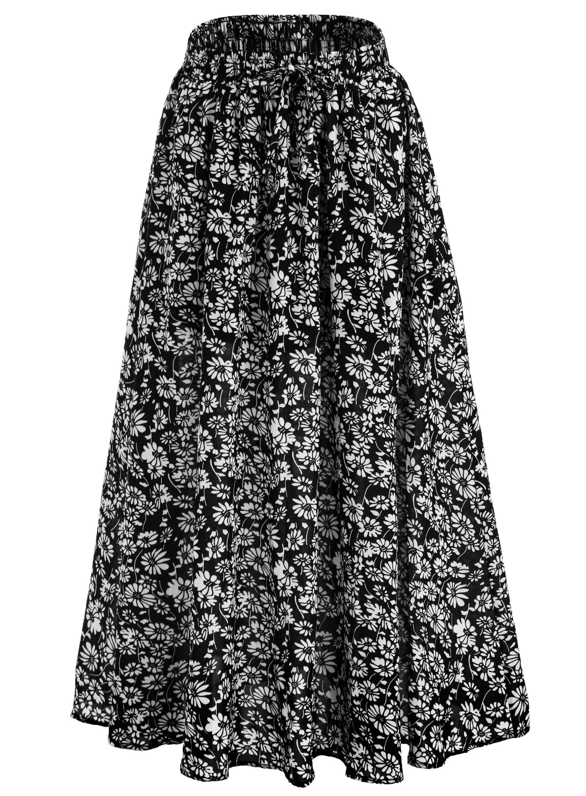 Maxi Skirt for Women Floral Boho A-line Long Summer Skirts