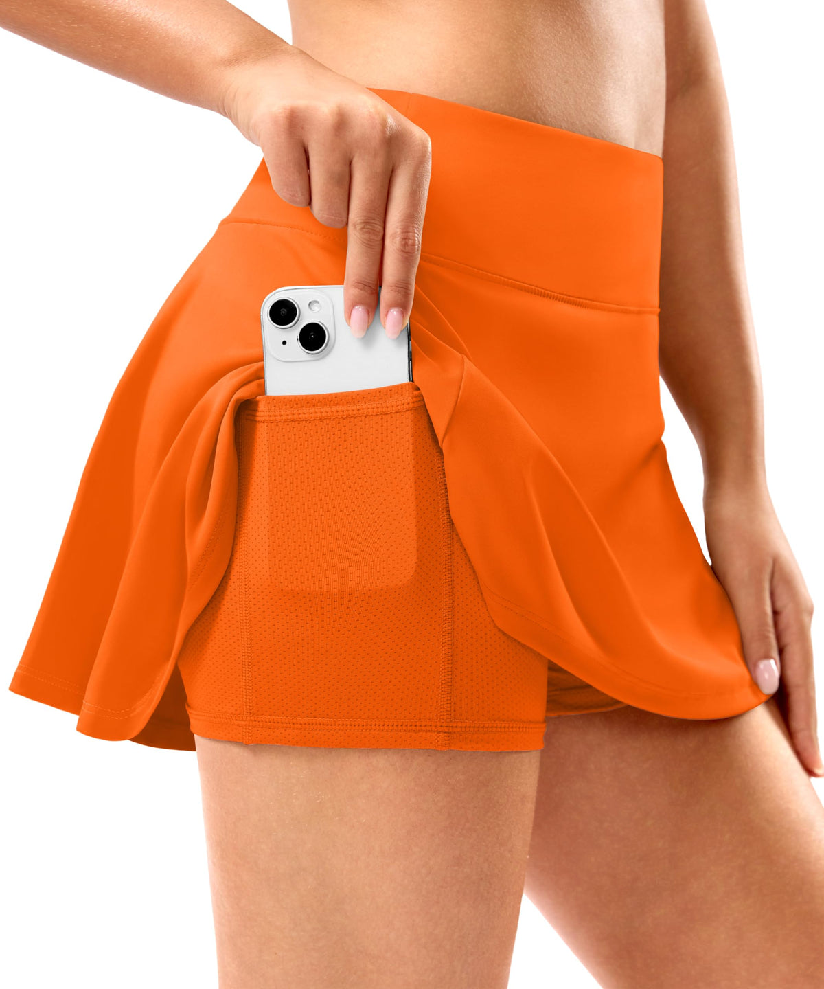 SANTINY Skorts for Women Pleated Tennis Golf Skirts High Waisted Stretch Athletic Skorts Pockets for Pickball