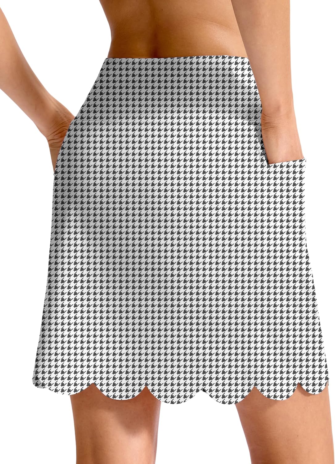 Viodia 18" Skorts for Woman with Scalloped Hem