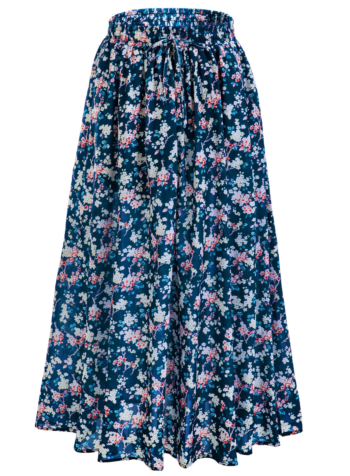 Maxi Skirt for Women Floral Boho A-line Long Summer Skirts