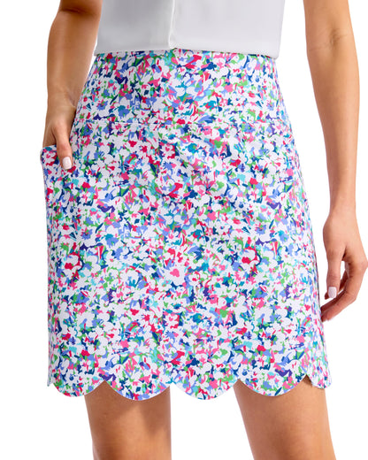 Viodia 18" Skorts for Woman with Scalloped Hem